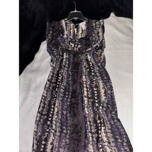 Y2K Beautiful  Dress Loop 18 Size 9/10 Plum/Purple Black